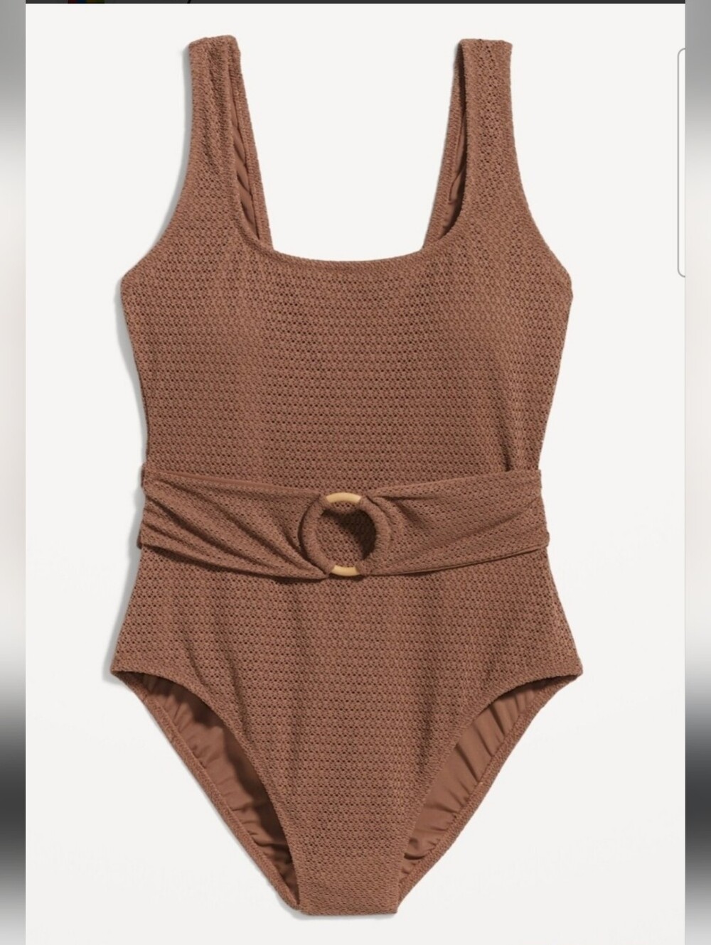 Old Navy Crochet Belted One Piece Swimsuit NWOT Size XL
